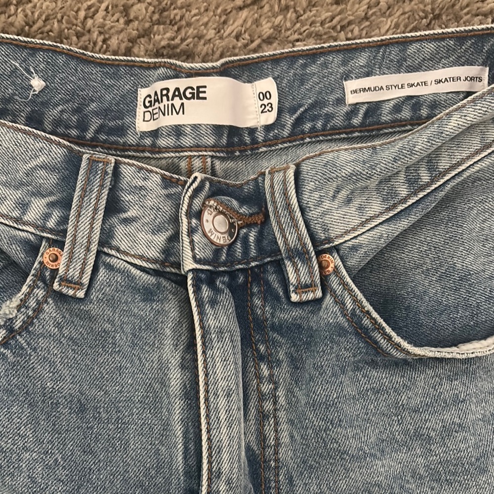 Garage Denim Light Wash Shorts